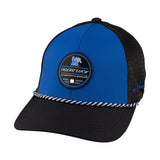 Blue and black two tone rope hat from Black Clover featuring Memphis Tigers logo