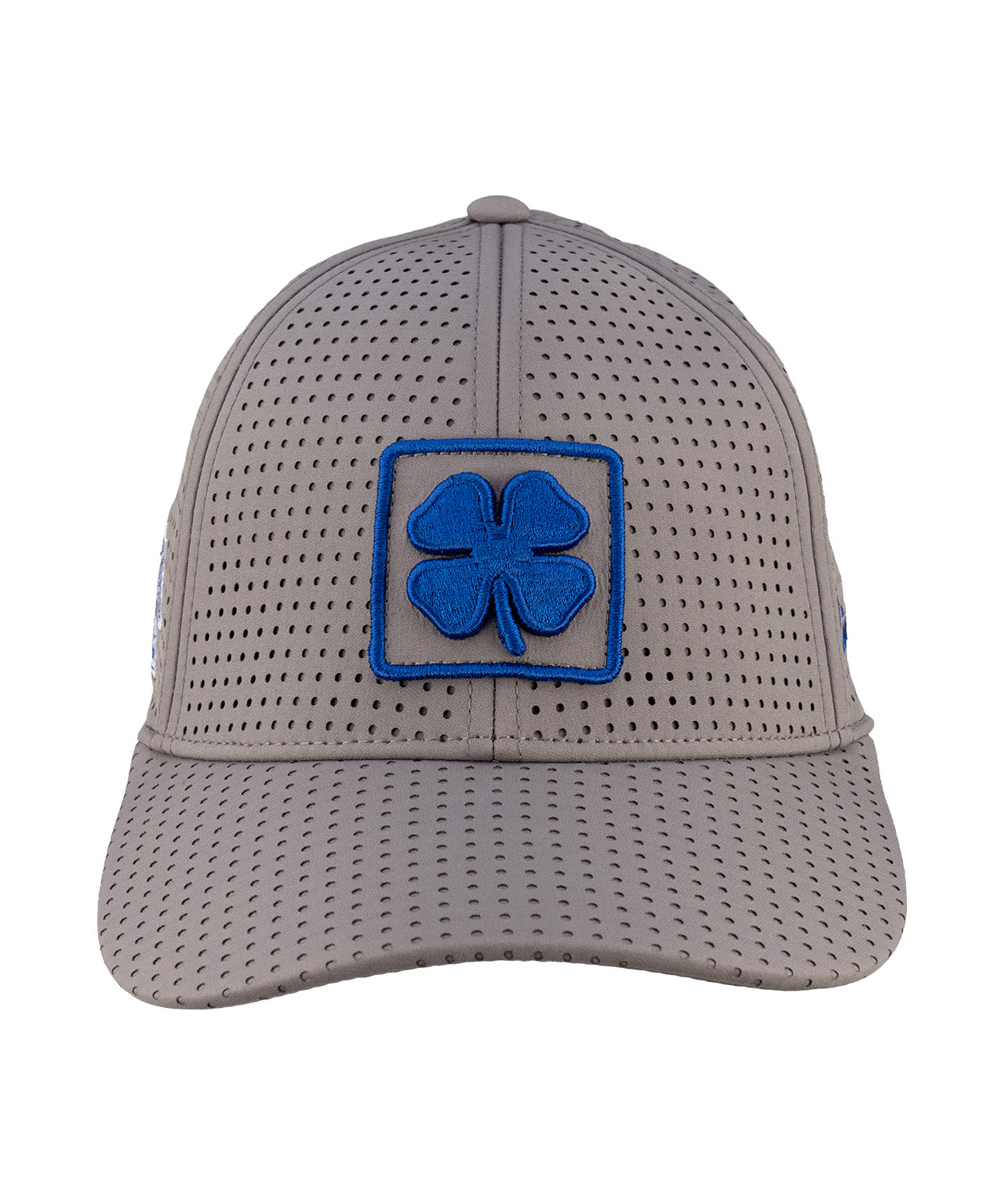 Grey perforated hat from Black Clover featuring Memphis Tigers logo