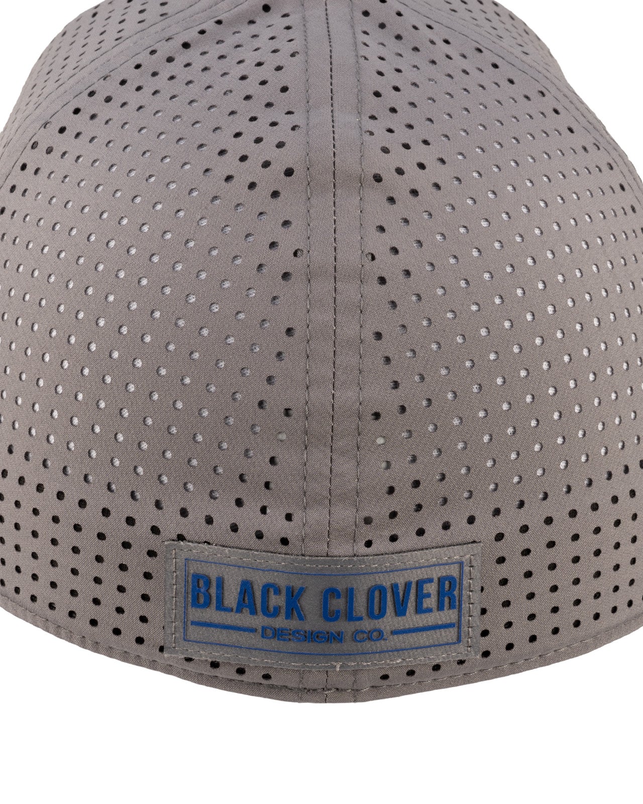 Grey perforated hat from Black Clover featuring Memphis Tigers logo