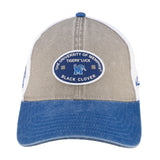 Grey and blue two tone vintage style hat from Black Clover featuring University of Memphis Tigers logo