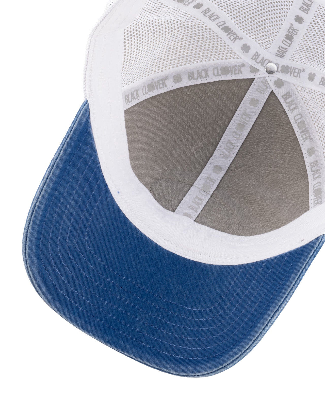 Grey and blue two tone vintage style hat from Black Clover featuring University of Memphis Tigers logo