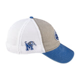 Grey and blue two tone vintage style hat from Black Clover featuring University of Memphis Tigers logo