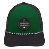 Green and black two tone rope hat from Black Clover featuring Michigan State Spartans logo