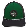 Green and black two tone rope hat from Black Clover featuring Michigan State Spartans logo