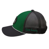 Green and black two tone rope hat from Black Clover featuring Michigan State Spartans logo