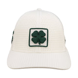 White perforated hat from Black Clover featuring Michigan State logo