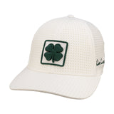 White perforated hat from Black Clover featuring Michigan State logo