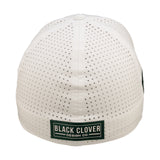 White perforated hat from Black Clover featuring Michigan State logo