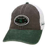 grey and green two tone vintage style hat from Black Clover featuring Michigan State Spartans logo