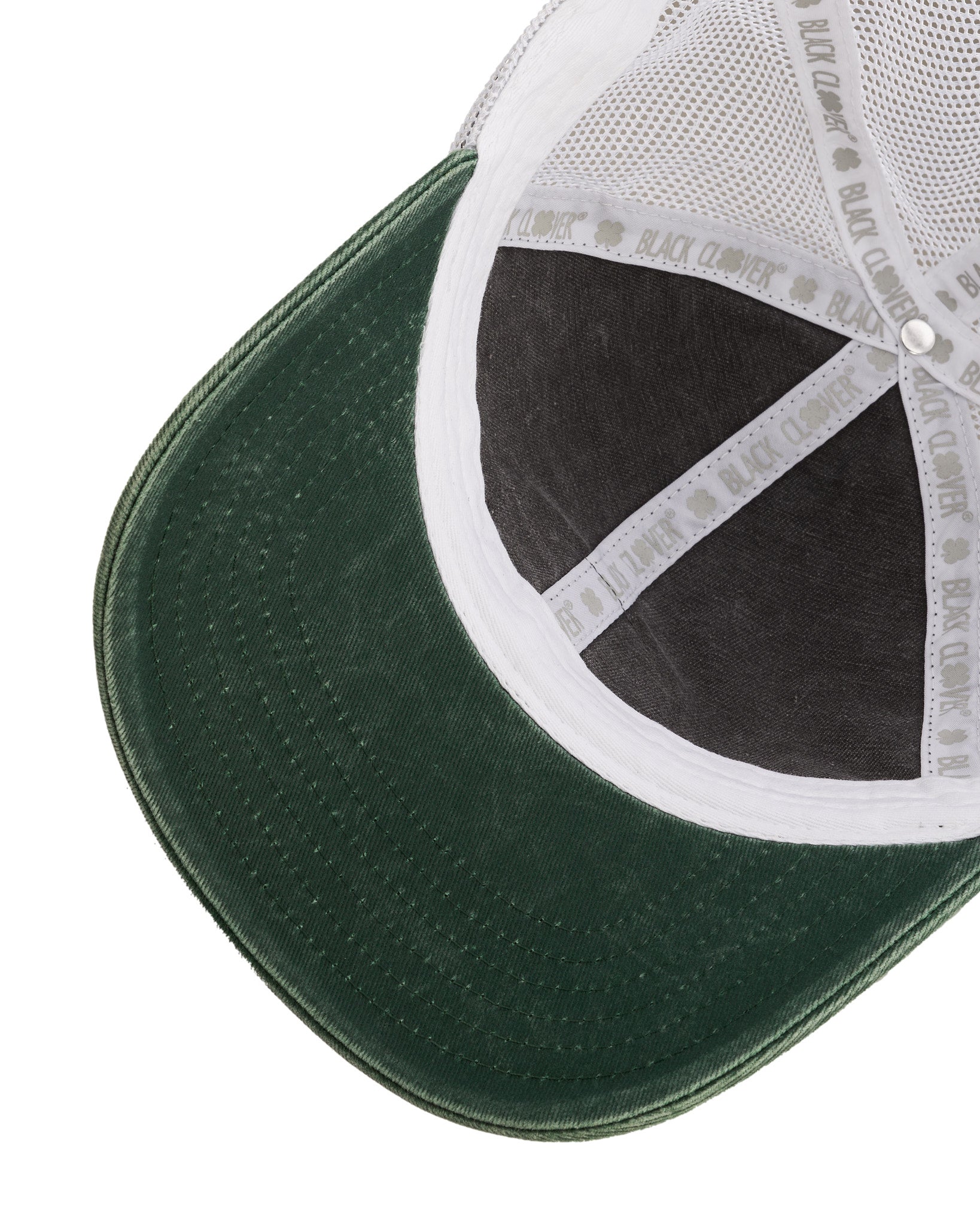 grey and green two tone vintage style hat from Black Clover featuring Michigan State Spartans logo