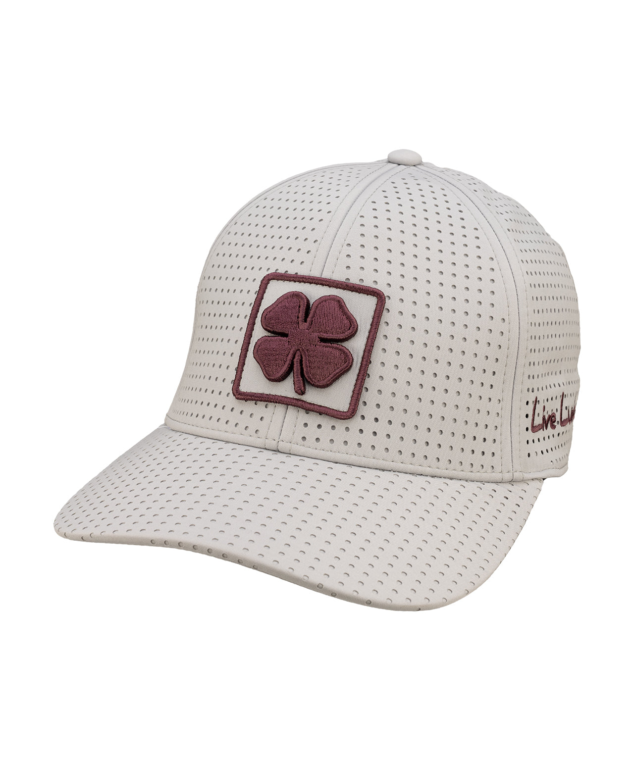 Grey perforated hat from Black Clover featuring Mississippi state logo