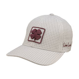 Grey perforated hat from Black Clover featuring Mississippi state logo