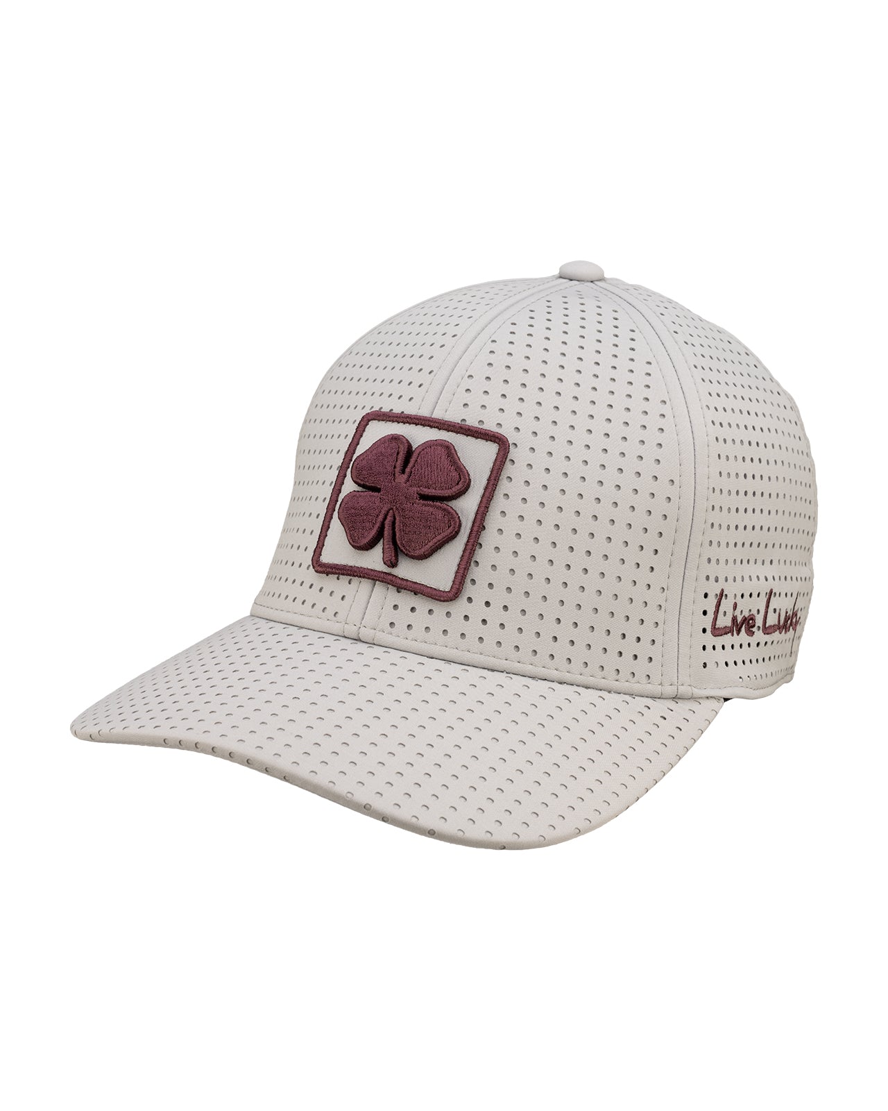 Grey perforated hat from Black Clover featuring Mississippi state logo