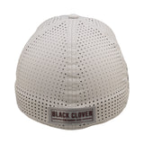 Grey perforated hat from Black Clover featuring Mississippi state logo