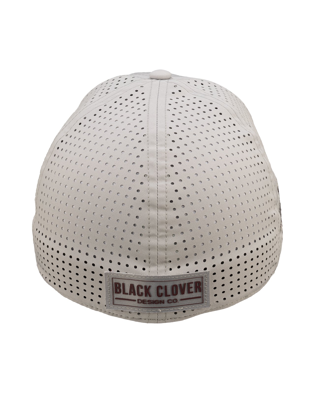 Grey perforated hat from Black Clover featuring Mississippi state logo