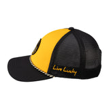 Black and yellow two tone rope hat from Black Clover featuring University of Missouri Tigers Logo