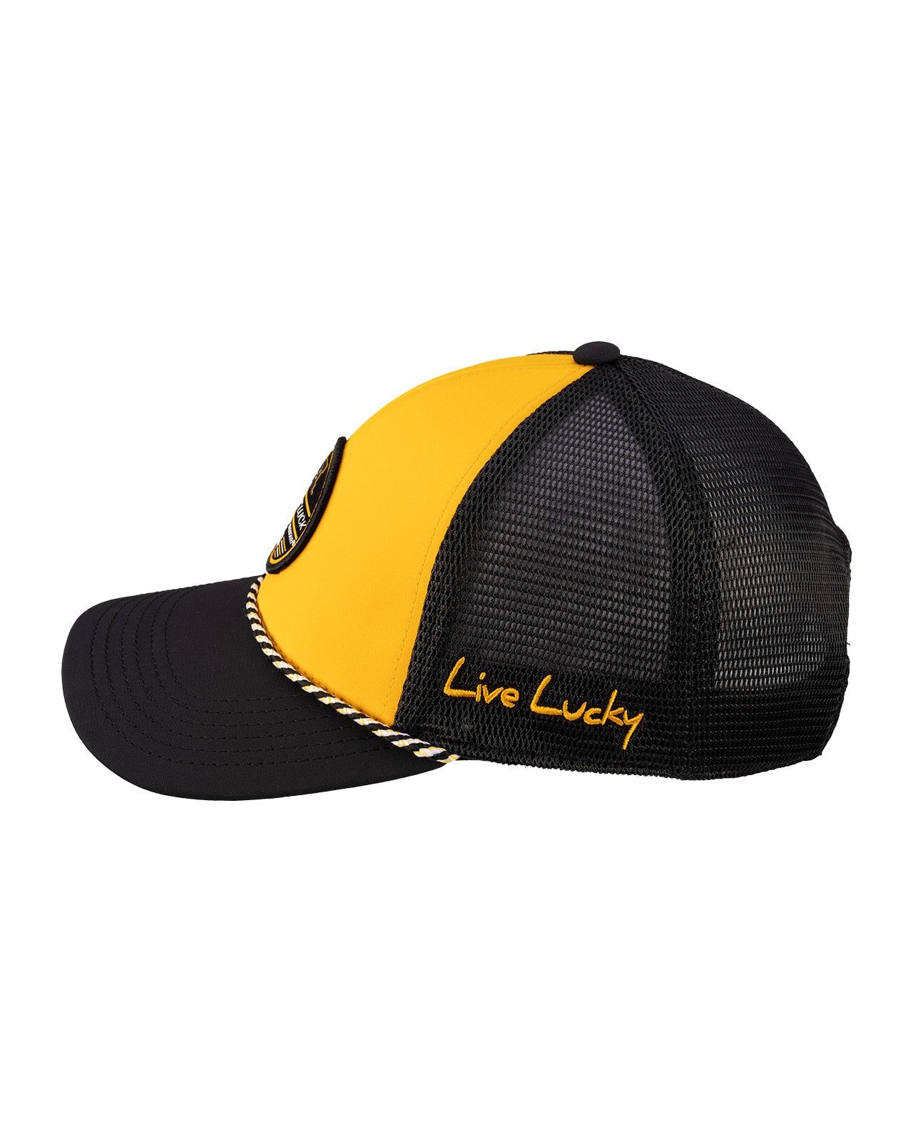 Black and yellow two tone rope hat from Black Clover featuring University of Missouri Tigers Logo