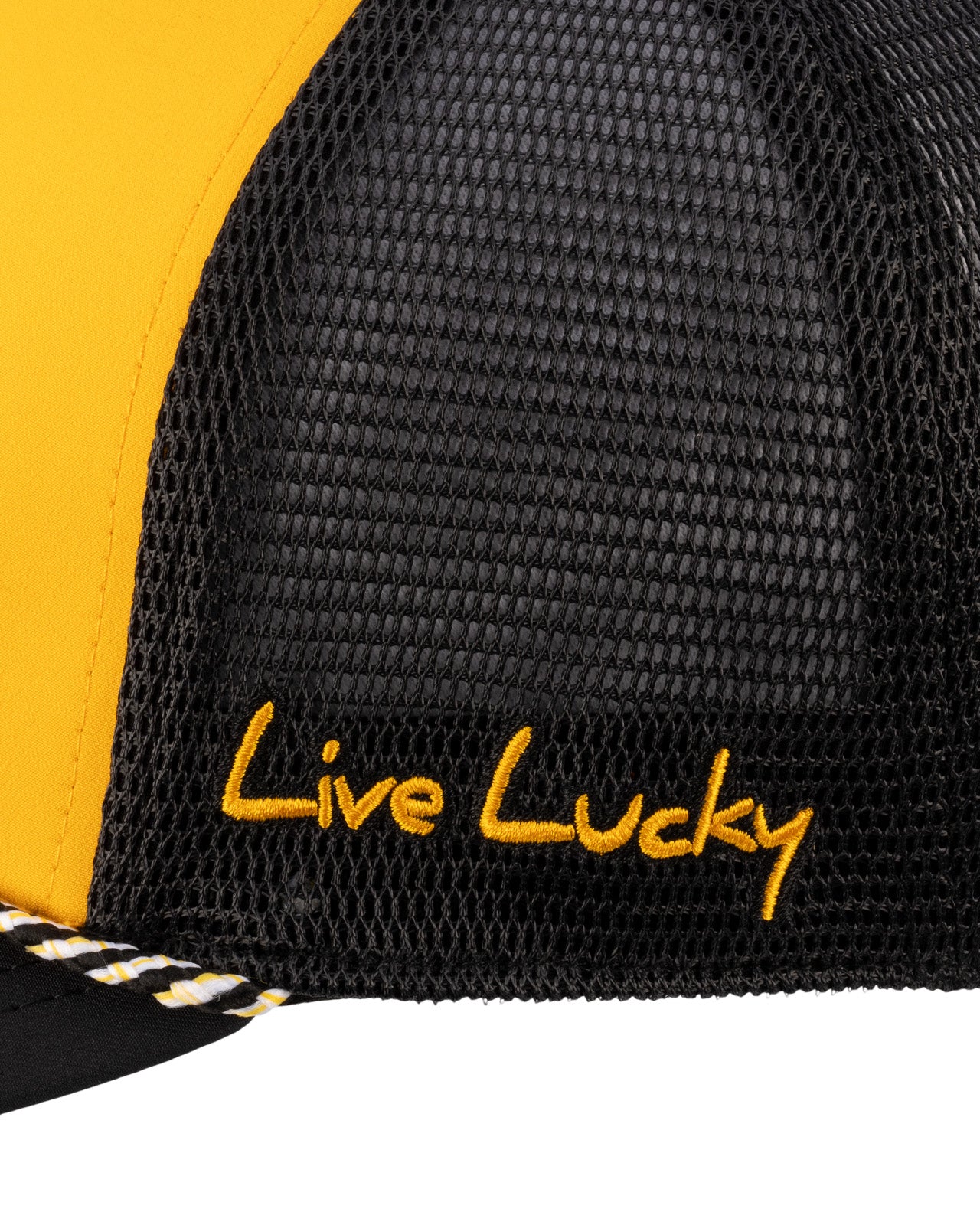 Black and yellow two tone rope hat from Black Clover featuring University of Missouri Tigers Logo