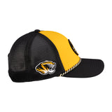 Black and yellow two tone rope hat from Black Clover featuring University of Missouri Tigers Logo