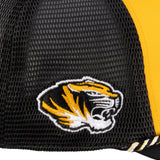 Black and yellow two tone rope hat from Black Clover featuring University of Missouri Tigers Logo