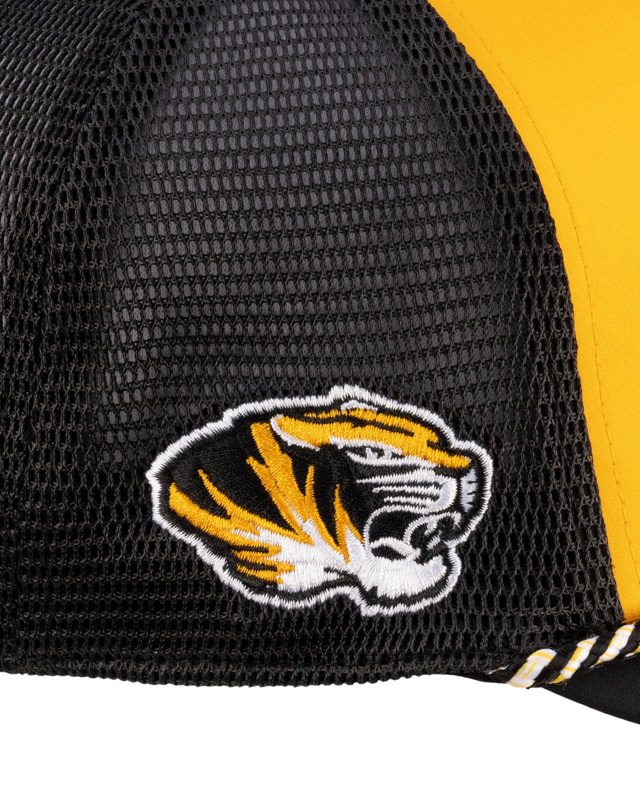 Black and yellow two tone rope hat from Black Clover featuring University of Missouri Tigers Logo