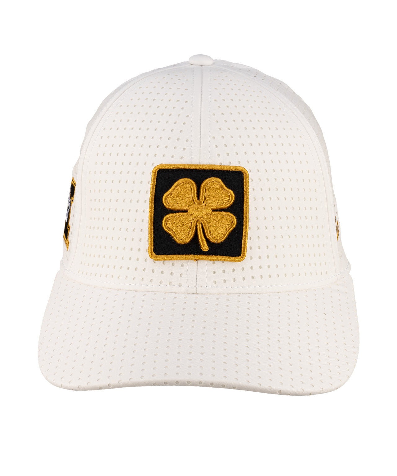 White perforated hat from Black Clover featuring University of Missouri logo