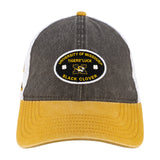 Grey and yellow two tone vintage style hat from Black Clover featuring University of Missouri Tigers logo