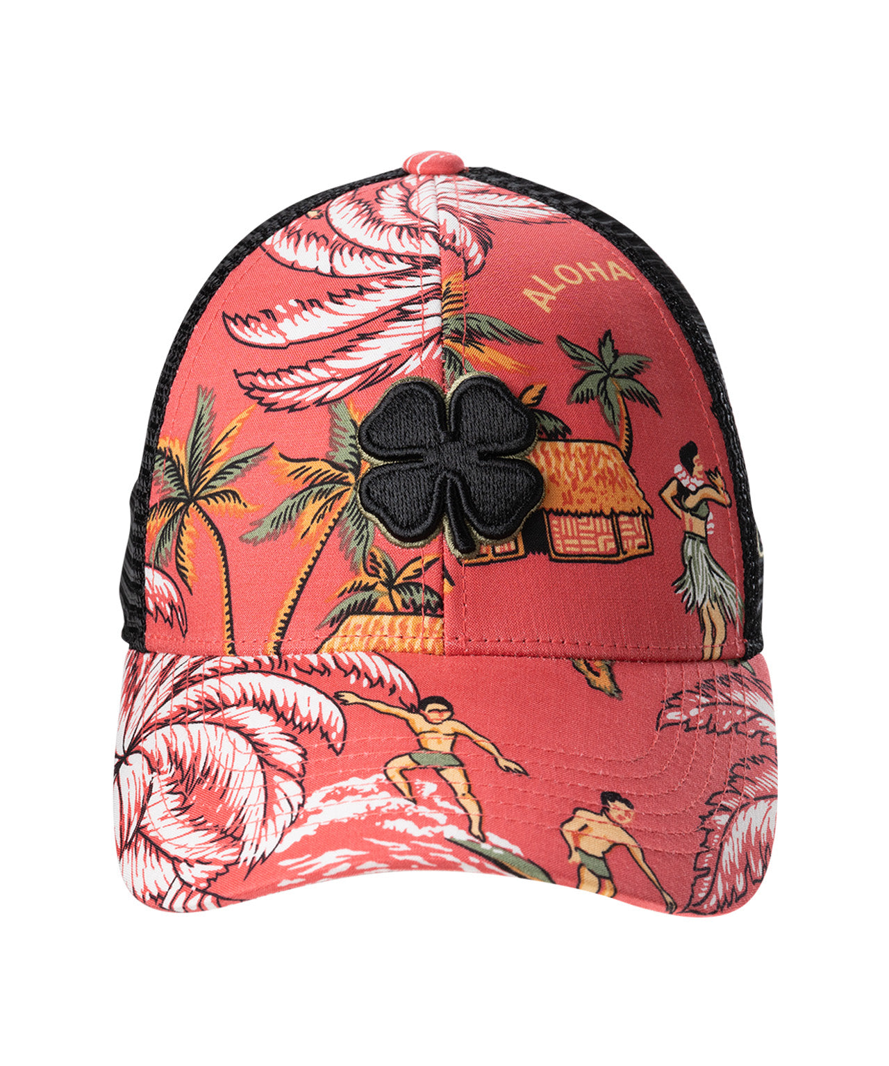 Hawaii themed red hat from Black Clover