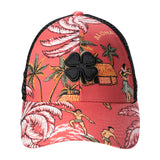 Hawaii themed red hat from Black Clover