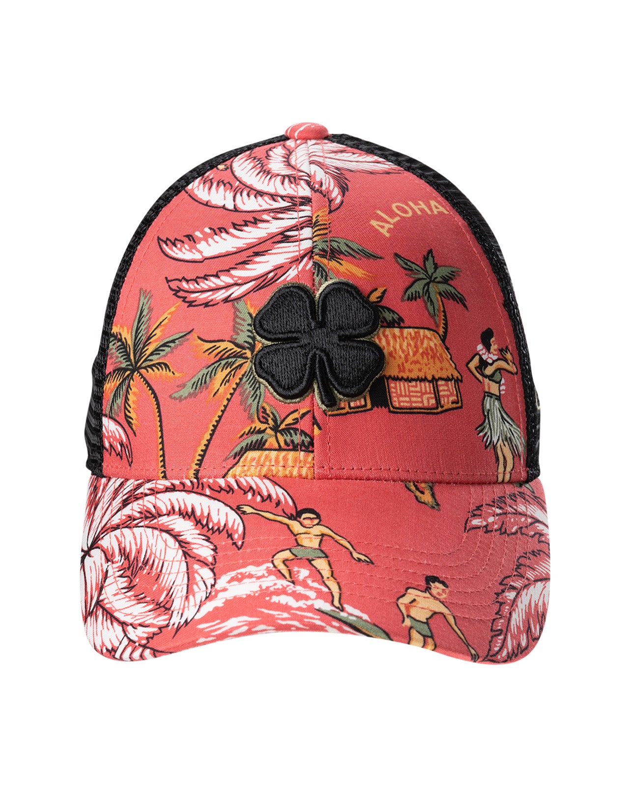 Hawaii themed red hat from Black Clover