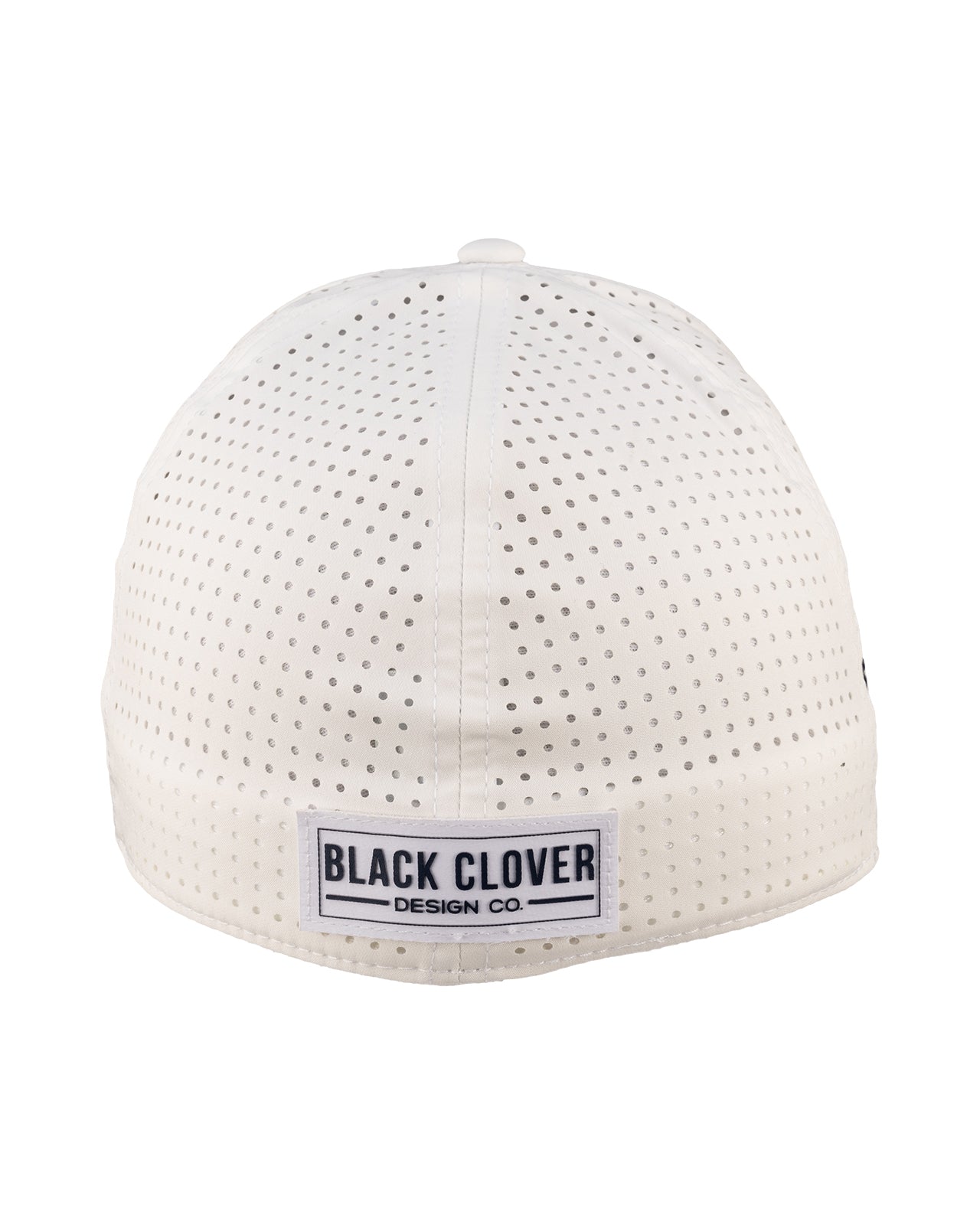 White perforated hat from Black Clover featuring University of Nevada Reno Wolfpack Logo