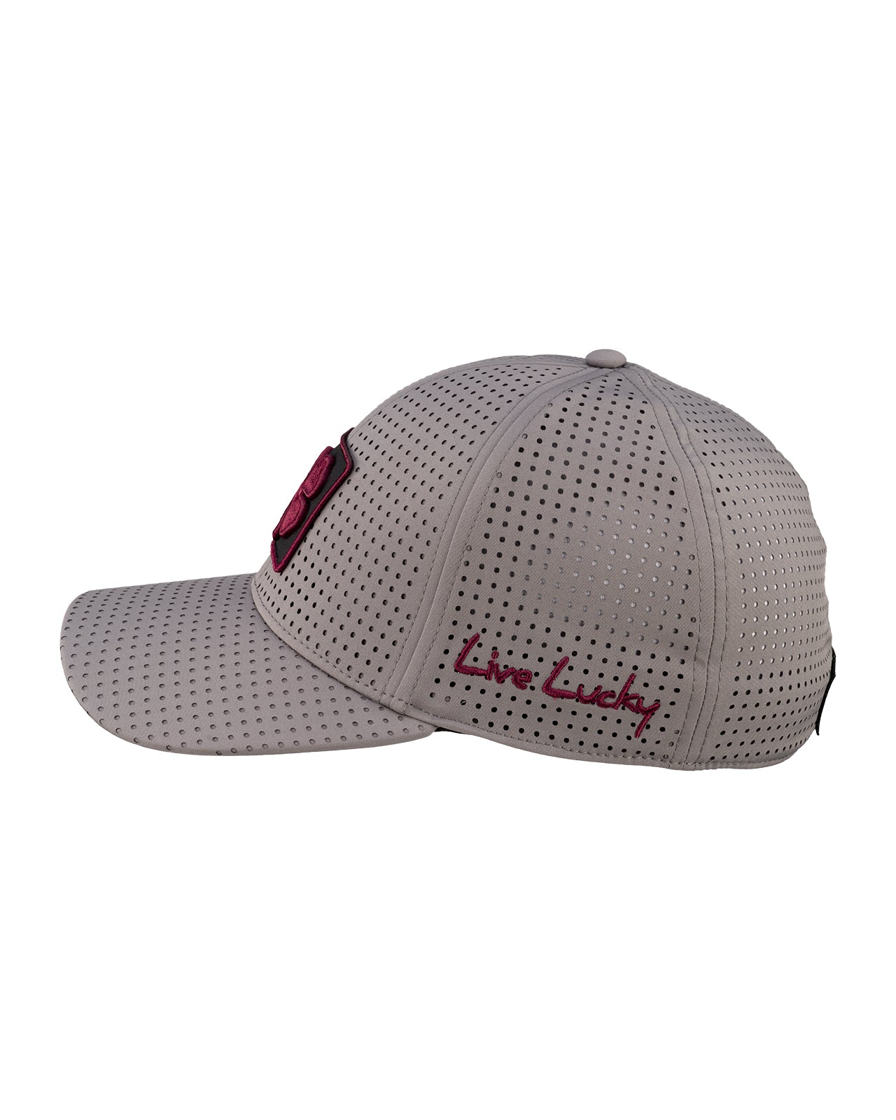 Grey perforated hat from Black Clover featuring New Mexico State Aggies Logo