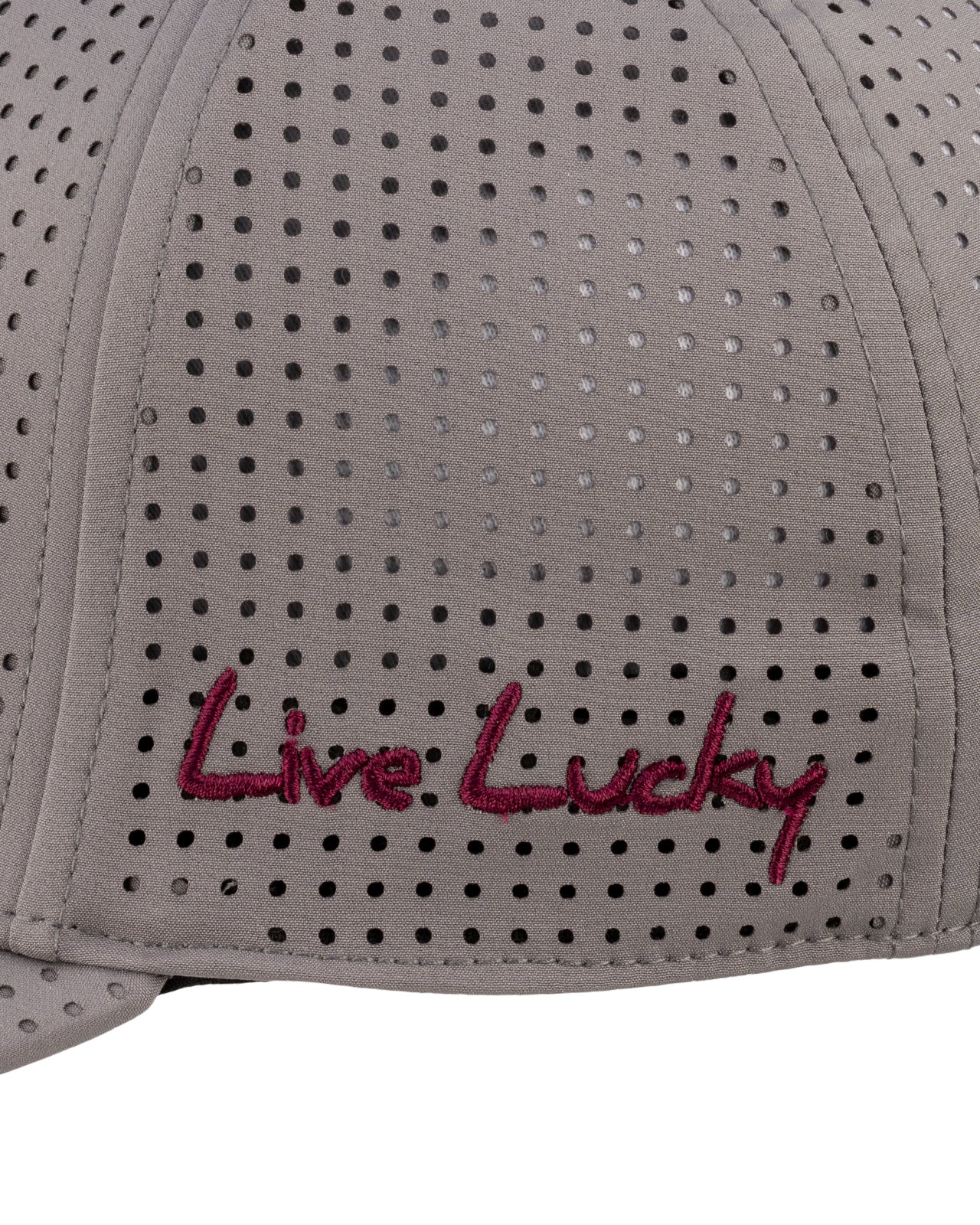 Grey perforated hat from Black Clover featuring New Mexico State Aggies Logo