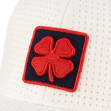 White perforated hat from Black Clover featuring Ole Miss logo