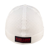 White perforated hat from Black Clover featuring Ole Miss logo