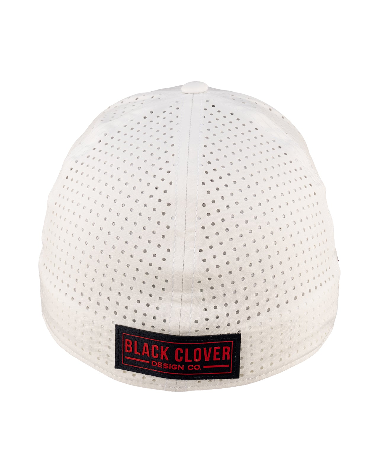 White perforated hat from Black Clover featuring Ole Miss logo