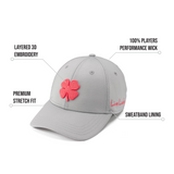 Premium Clover 133 Grey Fitted Performance Hat