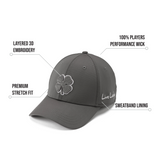 Premium Clover 137 Grey Fitted Performance Hat