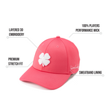 Premium Clover 144 Pink Fitted Performance Hat
