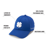 Premium Clover 154 Blue Fitted Performance Hat