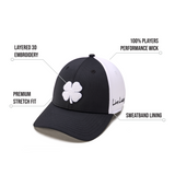 Premium Clover 165 Black Fitted Performance Hat