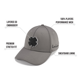Premium Clover 22 Gray Fitted Performance Hat