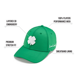 Premium Clover 58 Green Fitted Performance Hat