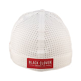 White perforated hat from Black Clover featuring Rutgers Scarlet Knights Logo