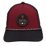 Red and Black two tone rope hat from Black Clover featuring Texas A&M Aggies logo