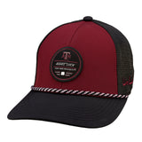 Red and Black two tone rope hat from Black Clover featuring Texas A&M Aggies logo