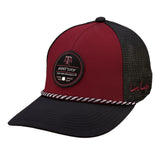 Red and Black two tone rope hat from Black Clover featuring Texas A&M Aggies logo