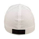 White perforated hat from Black Clover featuring Texas A&M Aggies logo