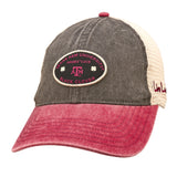 Red, grey, and white two tone vintage style hat from Black Clover featuring Texas A&M Aggies logo