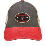 Red, grey, and white two tone vintage style hat from Black Clover featuring Texas Tech Red Raiders logo